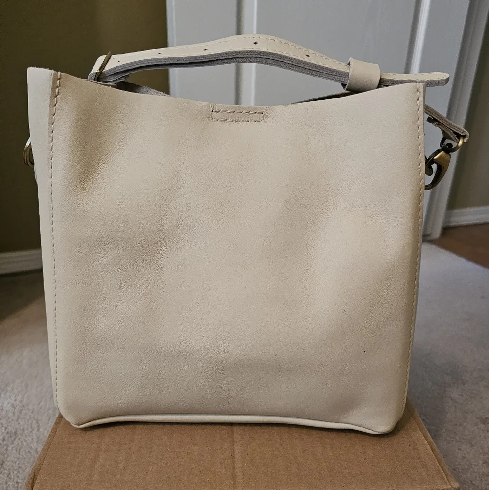 Portland Leather Goods Butterfly Bag In Bone - Picture 4 of 16